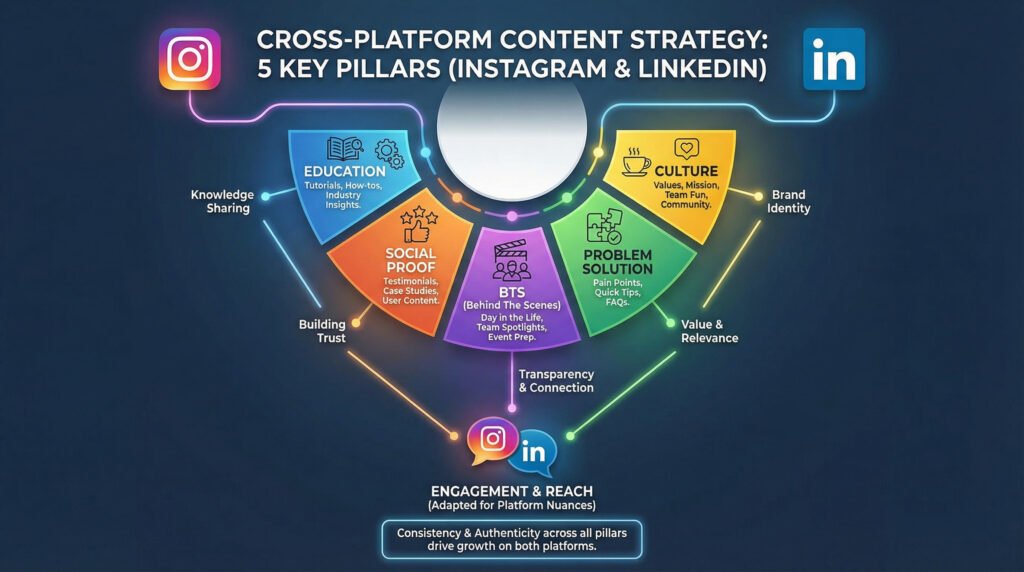 5 Content Pillars Every Brand Needs for Instagram & LinkedIn